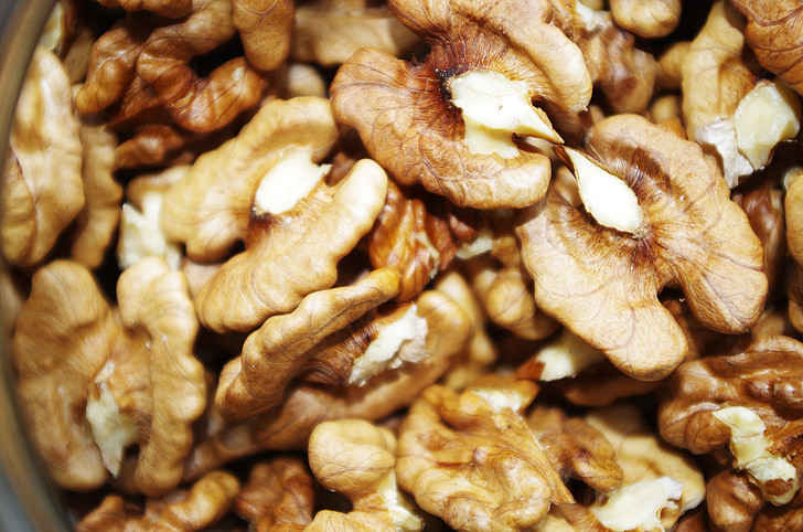 walnuts, nuts, peeled, baking