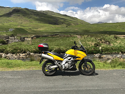 motocicleta, peisaj, galben, motocicleta, natura, stil de viaţă, Dom
