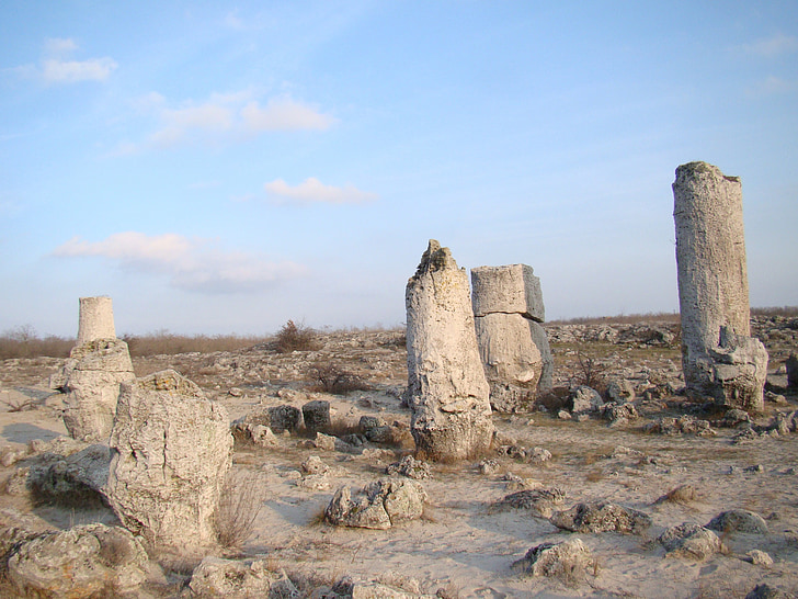 foresta pietrificata, pietra, roccia, punto di riferimento, Bulgaria, pietrificato, natura