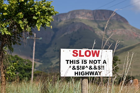 slow, safe, stress, sign, traffic, road, warning