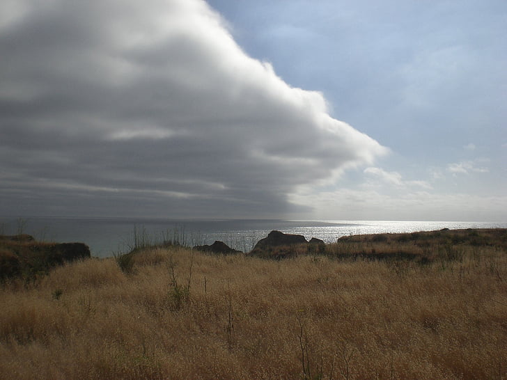 Kalifornien, Küste, Wetter, Wolken, Himmel, Natur, Landschaft