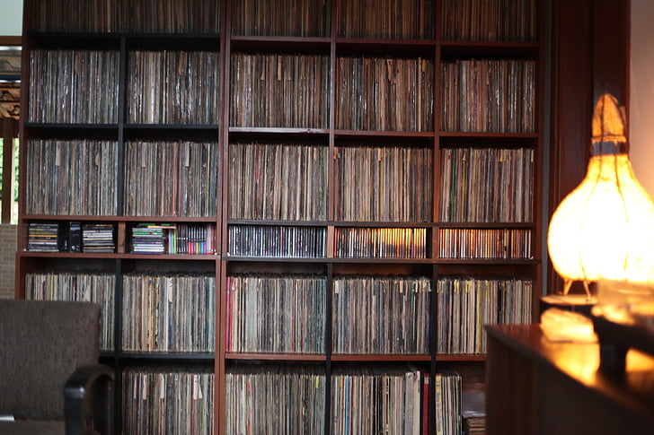 Vinyl, Festplatten, Musik
