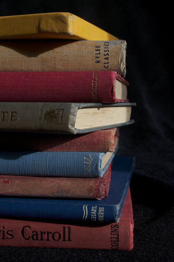 knihy, staré, staré knihy, Antique, Literatúra, Vintage, čítanie