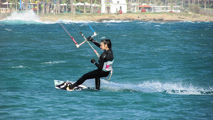 Kite surf, surfer, surfing, Sport, Extreme, vind, aktivitet