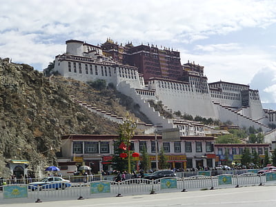 Tibet, Potala palače, lasi, Budizam, Vajrayana, hodočašće, vjerske