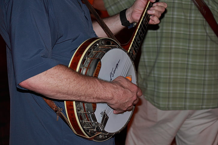 banjo, música, músico, Guitarra, Folk, Bluegrass