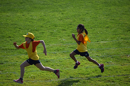 cursa, copii, concurs, viteza, sport