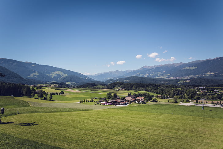 Plan de corones, Dél-Tirol, alpesi, hegyek, táj, természet, Dolomitok