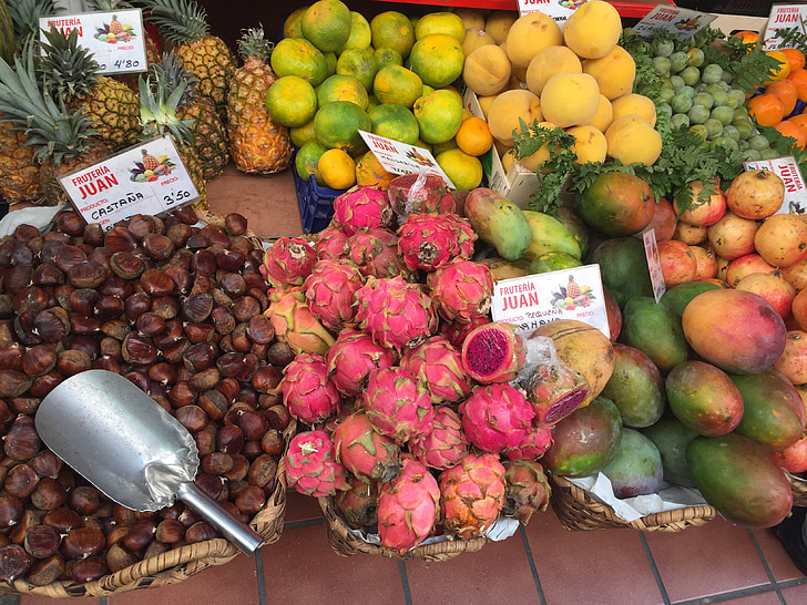 ovocie, trhu, Kanárske ostrovy