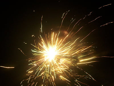 fireworks, lights, night, pyrotechnics, rays, light, bright