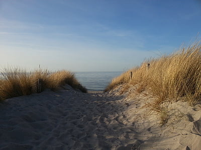 Baltského mora, duny, Beach