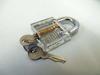 cadeado, Castelo, chave, segurança, fechado, u-lock, Secure