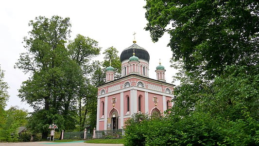 Iglesia, Potsdam, Ruso, casa de adoración, arquitectura, históricamente