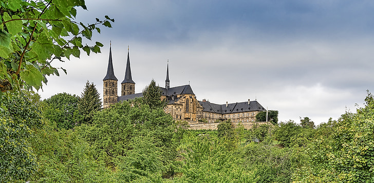 castle, middle ages, bamberg, romanesque
