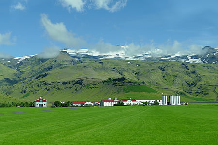 アイスランド, 風景, 自然, 山, 氷河, 氷, eyafjallajökull