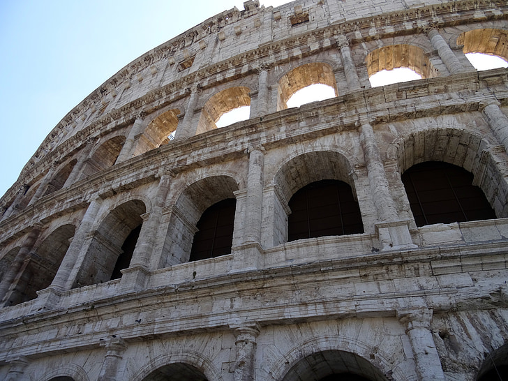 rome, coliseum, italy, antique, monument, ancient architecture, arena