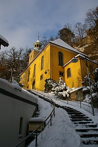 Zittau, Bergen, Zittau bergen, Oybin, kerk