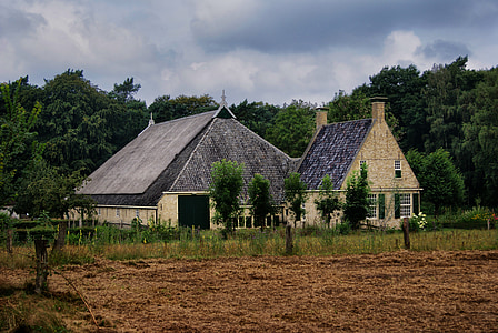 fazenda, Museu, história, velho, réplica, Países Baixos