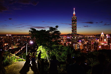 Taipei 101, tornet, Taipei, finansiella, Center, staden, Taiwan