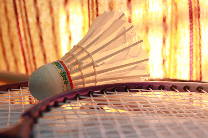 Badminton, volant, sport, activité, raquette, raquette, match de football