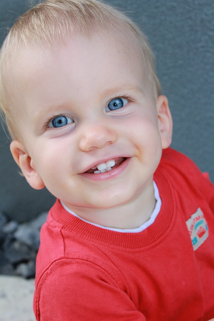 baby, smile, cheese, cute, face, portrait, blond
