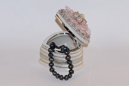 jewelry, pearl, box, necklace, wedding, gift, trinket