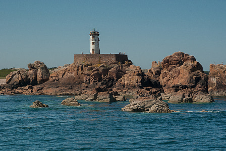 Bretagne, île de Bréhat, phare, navigation, la marée