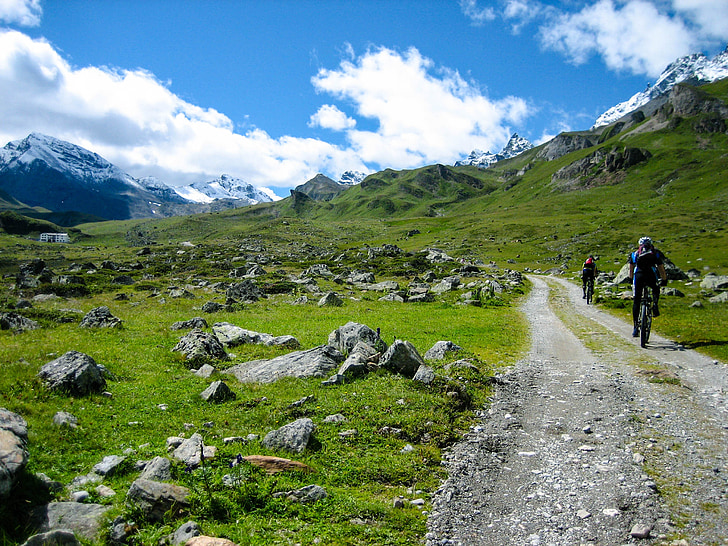 МТБ, гірський велосипед, Альпійська, transalp, гори, їзда на велосипеді, від готелю