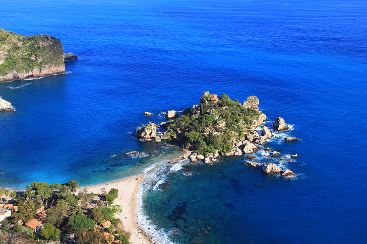 Sicília, Itália, Ilha, oceano, mar, praia, Seascape
