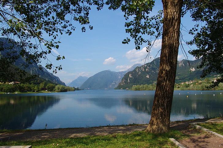 jazero idro, Taliansko, vody, romantické, jazero, idylické, stále