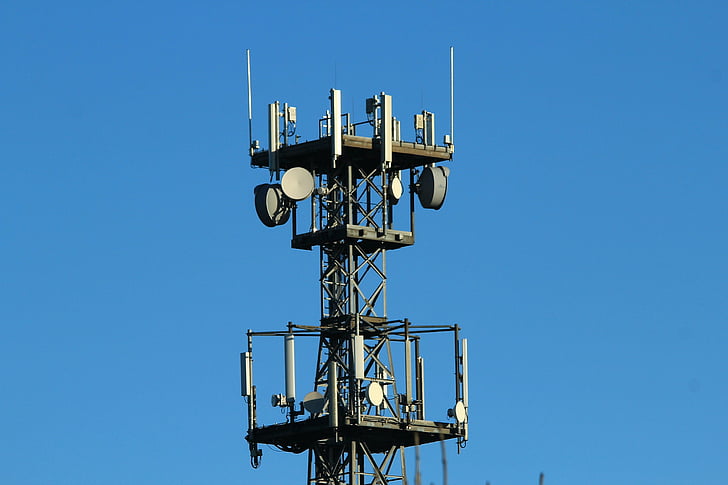 mât de radio, mâts, pylônes de télécommunications, relais radio, Mobile, antennes, Radio