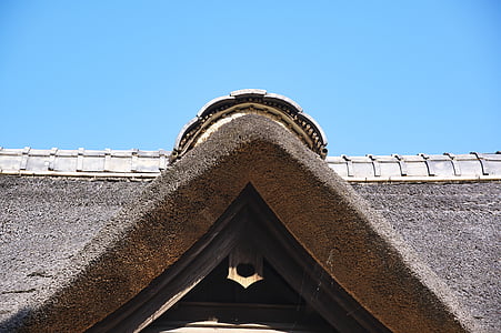 Jepang, rumah-rumah pedesaan, petani, atap, kayu, tradisi, rumah-rumah tua