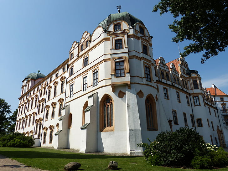 Celle, Alsó-Szászország, óváros, Castle, Palace, homlokzat, történelmileg