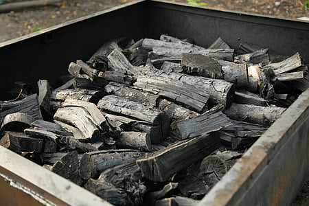 węgla, Drewno kominkowe, czarny