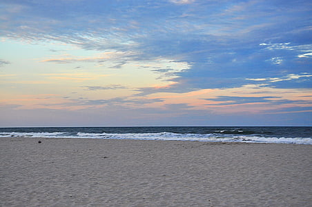 Ocean, bølger, Beach, sand, New jersey, Avalon, havet