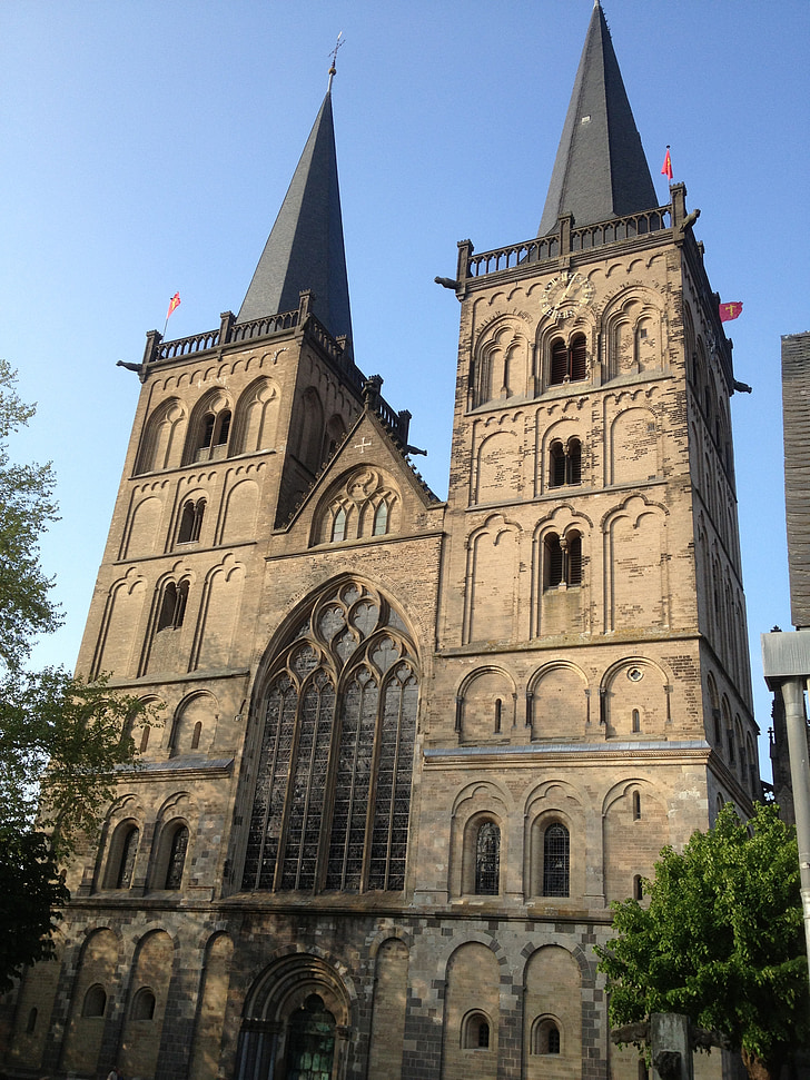 kirik, Dom, Xanten, Saksamaa, arhitektuur, hoone, turismimagnet