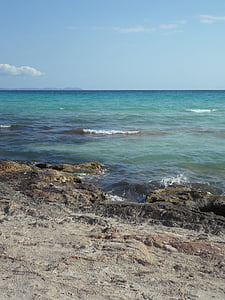 Costa, costa rochosa, rochoso, à beira-mar, mar, rocha, água