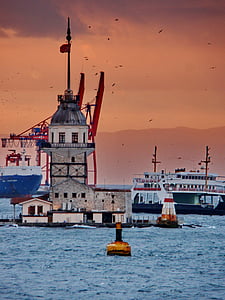 Turkiet, Bosphorus, sundet, Istanbul, Bridge, kanal, fartyg
