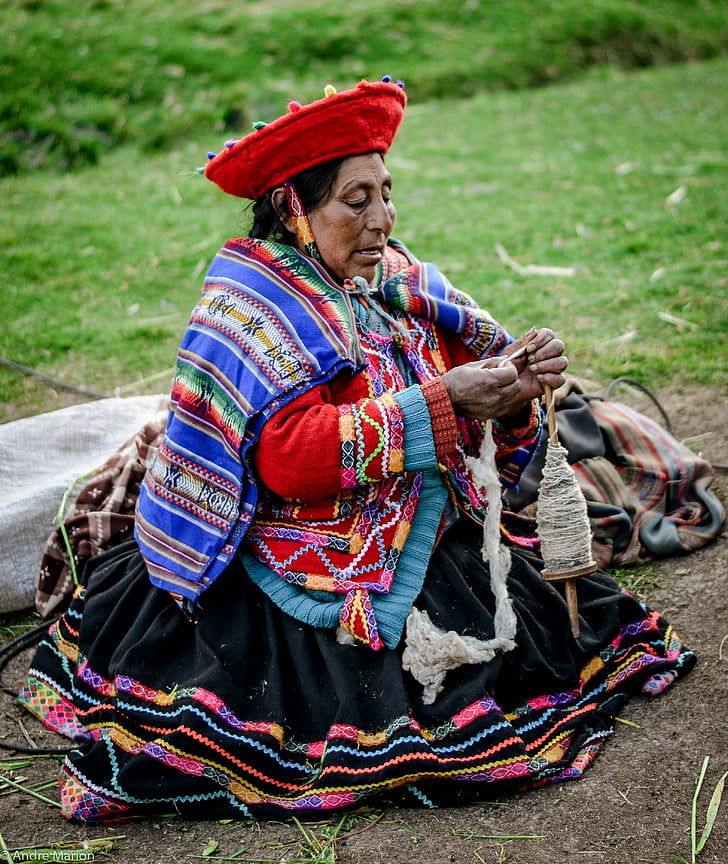 Chola, Peru, Inka, Cusco, kvinner, gammel kvinne, kvinne