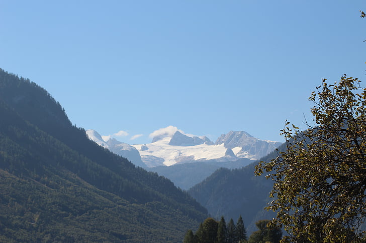 Dachstein, sông băng, núi, Thiên nhiên, scenics, cây, hoạt động ngoài trời