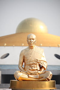 budha, 스님, 골드, 불교, phramongkolthepmuni, dhammakaya 탑, 와트