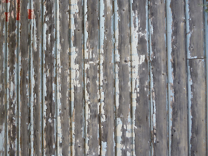 seina, vana, värvimata, puidust, puit, lõhestatud, hädas
