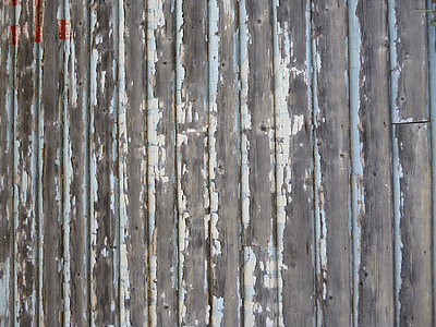seina, vana, värvimata, puidust, puit, lõhestatud, hädas