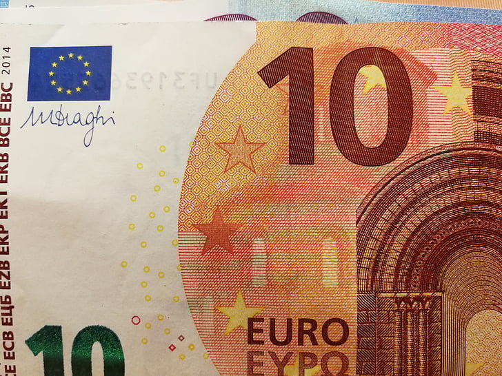 eiro, nauda, banknote, Eiropas, naudā, finanses, monētas