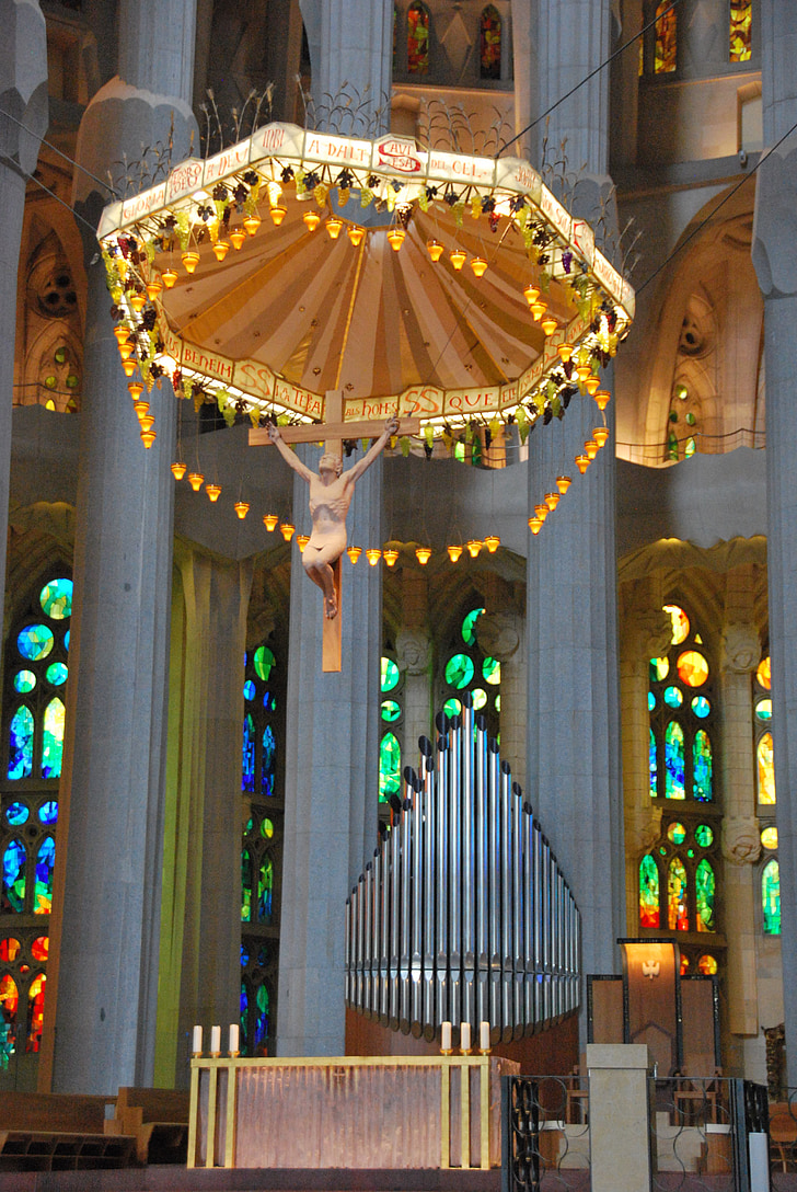Kristus, Sagrada familia, Katedrála, náboženství, Gaudi, Barcelona, Španělsko