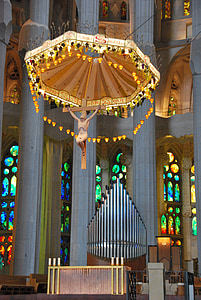 Kristus, Sagrada familia, katedrālē, reliģija, Gaudi, Barcelona, Spānija