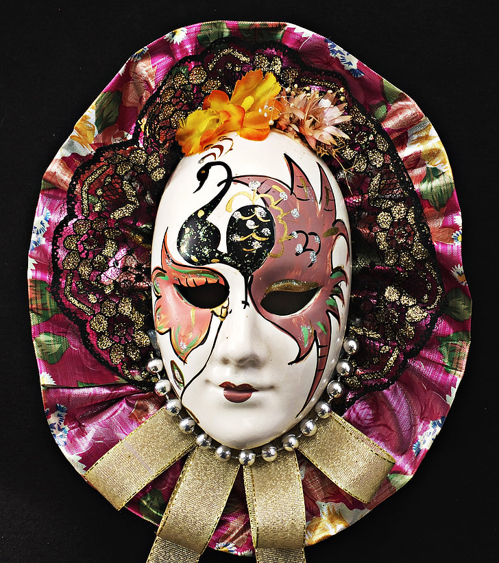 Maska, porcelan, ženski