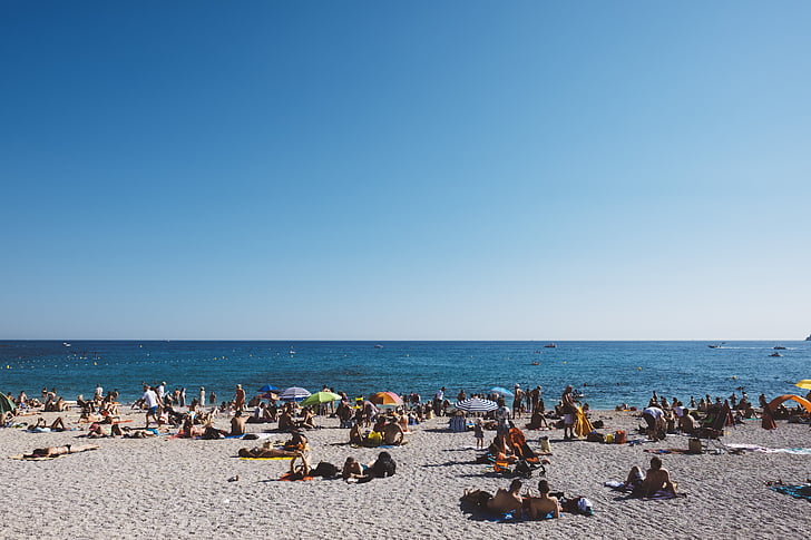 plaža, ljetno, slobodno vrijeme, oceana, na otvorenom, ljudi, rekreacija