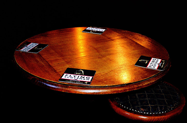 taula, cadires, bar, Restaurant, negre, fusta, fons