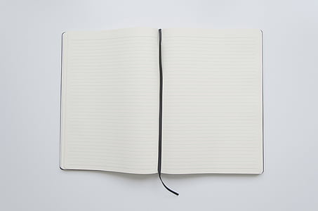 Notebook, abrir libro, abrir, papel, libro, Página, Blanco